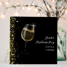Girls weekend mocktail bachelorette party gold