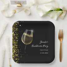 Girls weekend mocktail bachelorette party gold pap