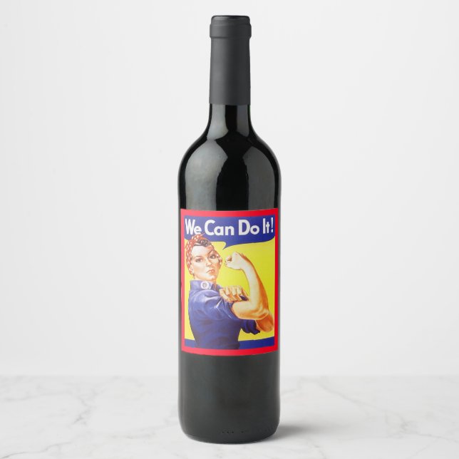 Girls Weekend Night Out Rosie the Riveter Labels (Front)