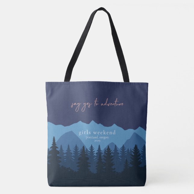 Girls Weekend Personalized Tote Bag (Front)