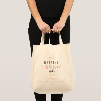 Girls' Weekend Shenanigans Customizable Tote Bag