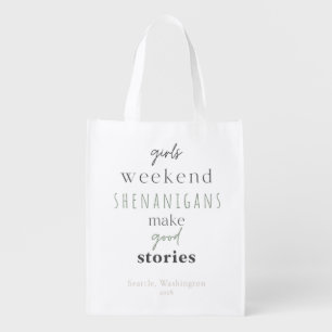 Girls Weekend Shenanigans Reusable Gift Bag