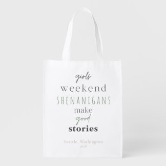 Girls Weekend Shenanigans Reusable Gift Bag