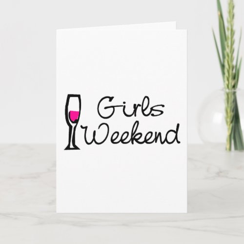 Girls Weekend Wine Card