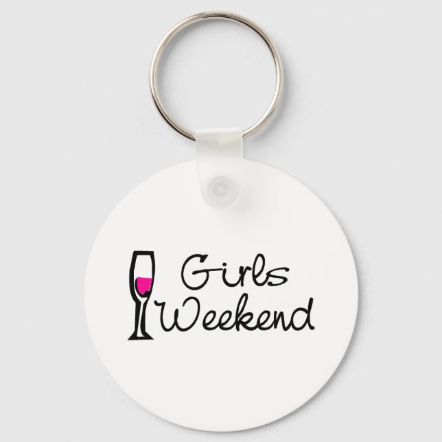 Girls Weekend Wine Keychain (Front)