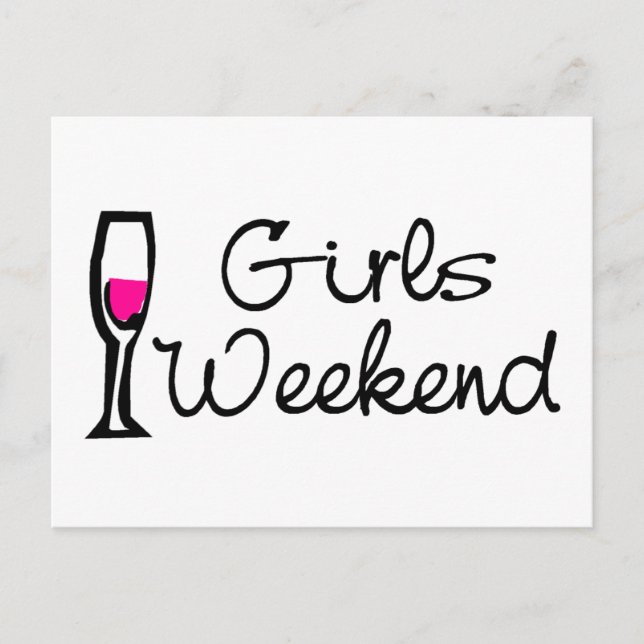 Girls Weekend (Wine) Postcard (Front)