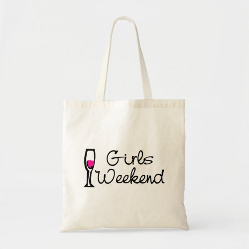 Girls Weekend Wine Tote Bag