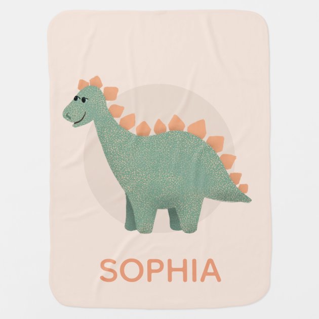 Baby girl dinosaur blanket hot sale