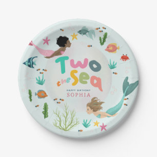 Girls Whimsical Under the Sea 2nd Birthday Paper Plates