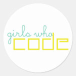 Girls Who Code Sticker at Zazzle