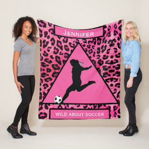 Girls Soccer Blankets - Throw, Fleece & Sherpa Blankets | Zazzle