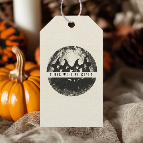 Girls Will Be Girls  Cute Witch_Themed Halloween Gift Tags