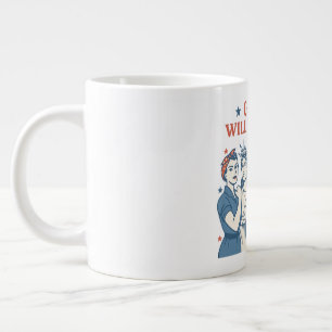 Girls Will Be Girls July 4th Giant Coffee Mug