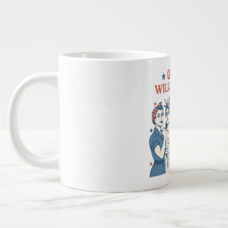 Girls Will Be Girls July 4th Giant Coffee Mug