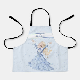 Girls Winter Princess Personal Apron
