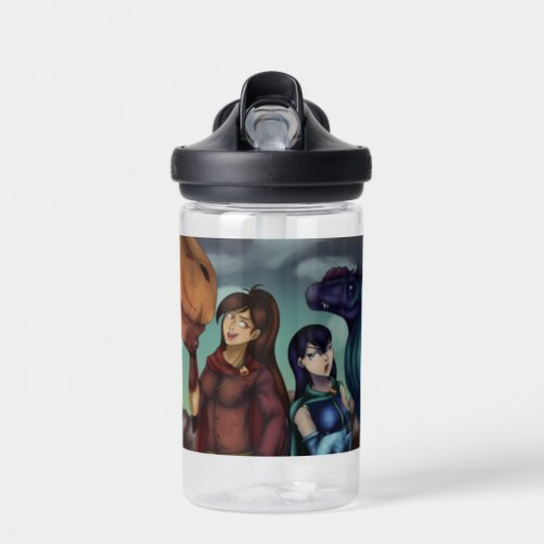 Girls with Dinosaurs Water Bottle