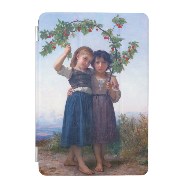 Girls with The Cherry Branch, Bouguereau iPad Mini Cover (Front)