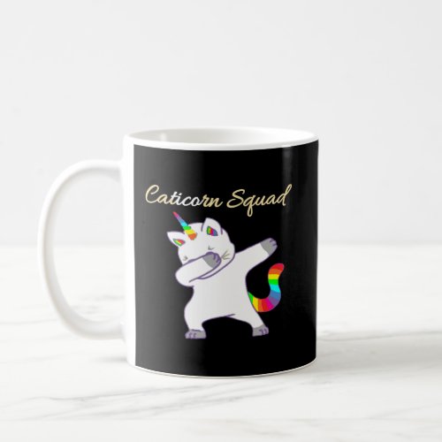 Girls Women Caticorn Squad Cat Unicorn Popular Gif Coffee Mug