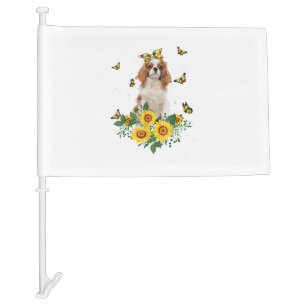 Girls Women Mom Cavalier King Charles Spaniel Dog  Car Flag