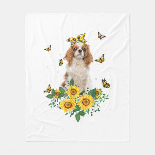 Girls Women Mom Cavalier King Charles Spaniel Dog Fleece Blanket