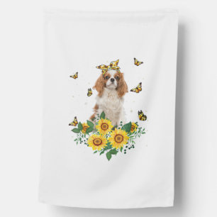 Girls Women Mom Cavalier King Charles Spaniel Dog House Flag