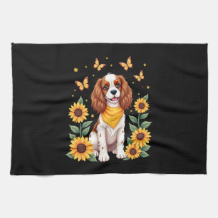 Girls Women Mom Cavalier King Charles Spaniel Dog Kitchen Towel