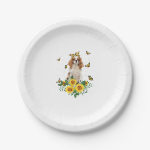 Girls Women Mom Cavalier King Charles Spaniel Dog  Paper Plates