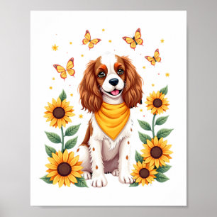 Girls Women Mom Cavalier King Charles Spaniel Dog Poster