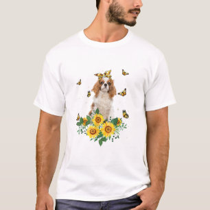 Girls Women Mom Cavalier King Charles Spaniel Dog T-Shirt