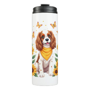 Girls Women Mom Cavalier King Charles Spaniel Dog Thermal Tumbler