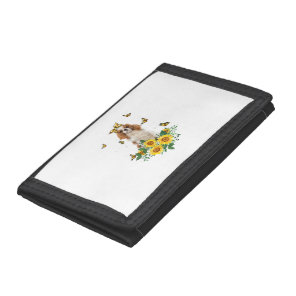 Girls Women Mom Cavalier King Charles Spaniel Dog  Tri-fold Wallet