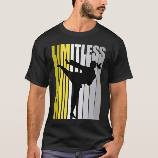 Girls Yellow Motivational Karate Birthday Encourag T-Shirt