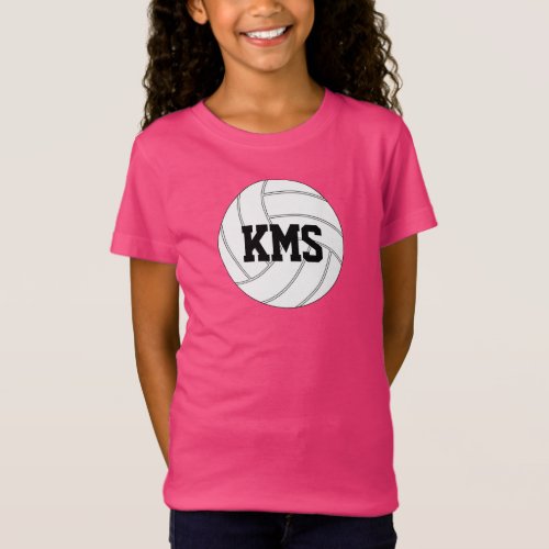 Girls Youth Volleyball Player Custom Team T_shirts