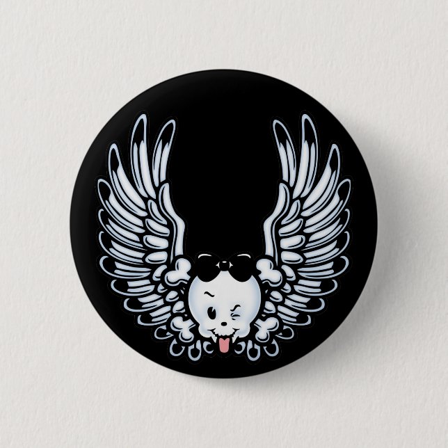 Girlwing Pinback Button (Front)