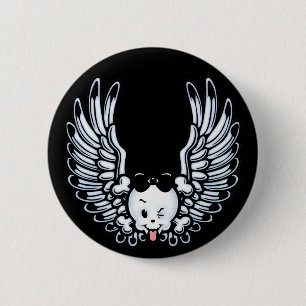 Girlwing Pinback Button