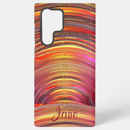 Girly abstract iPod case with name