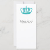 Girly Aqua Blue Vintage Crown (Front)