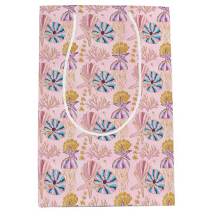 Girly Baby Pink Under the Sea Glittery Medium Gift Bag