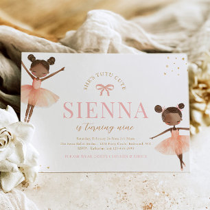 Girly Ballerina Birthday Invitation