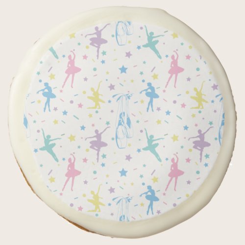 Girly Ballerina Dancer - Ballet Pattern Sugar Cookie