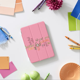 Girly Basketball Champions Sports stylish Pink Art iPad Mini Cover