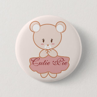 Girly Bear Button