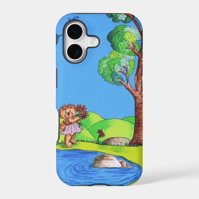 Girly Bear Iphone Case (Back)