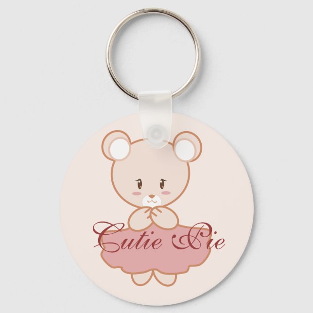 Girly Bear Keychain (Front)