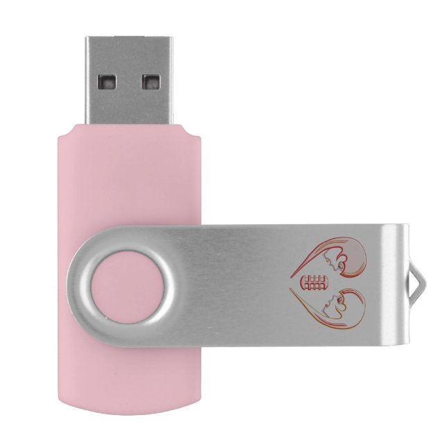Girly BFF Karaoke Love Heart USB Flash Drive (Opened)