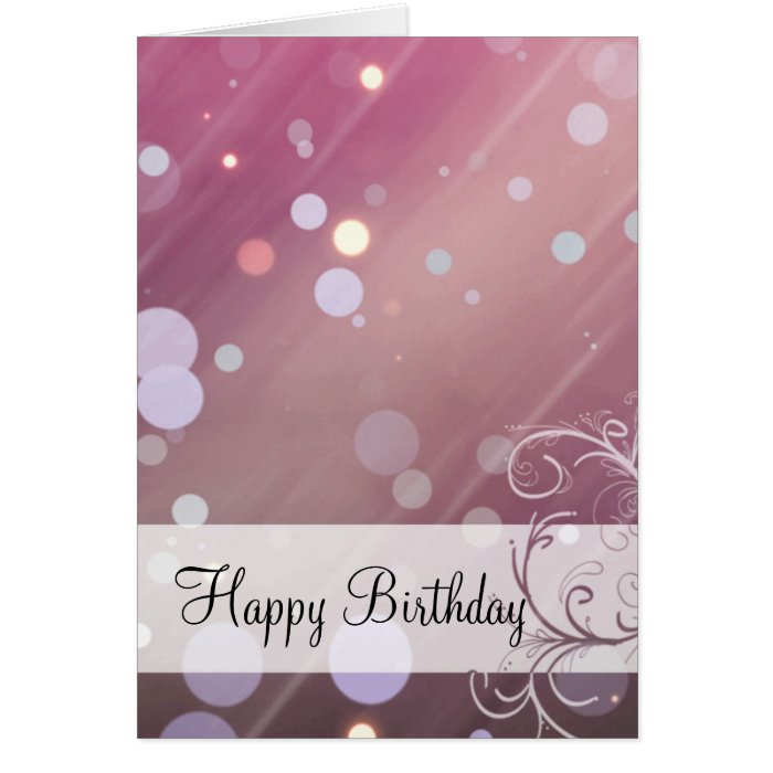 Girly Birthday Card