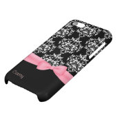 Girly Black & White Damask iPhone 5C Case (Bottom)
