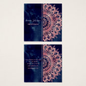 Girly Blue Pink Mandala Floral (Front & Back)