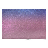 Pink Sparkle Sparkly Glitter Girly Girl Stuff Glam Cloth Placemat