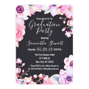 Girly Graduation Invitations 6